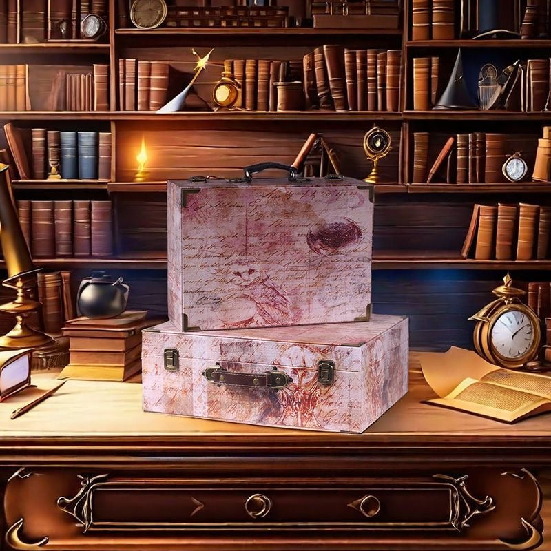 001 Wooden Storage Box(with handles）