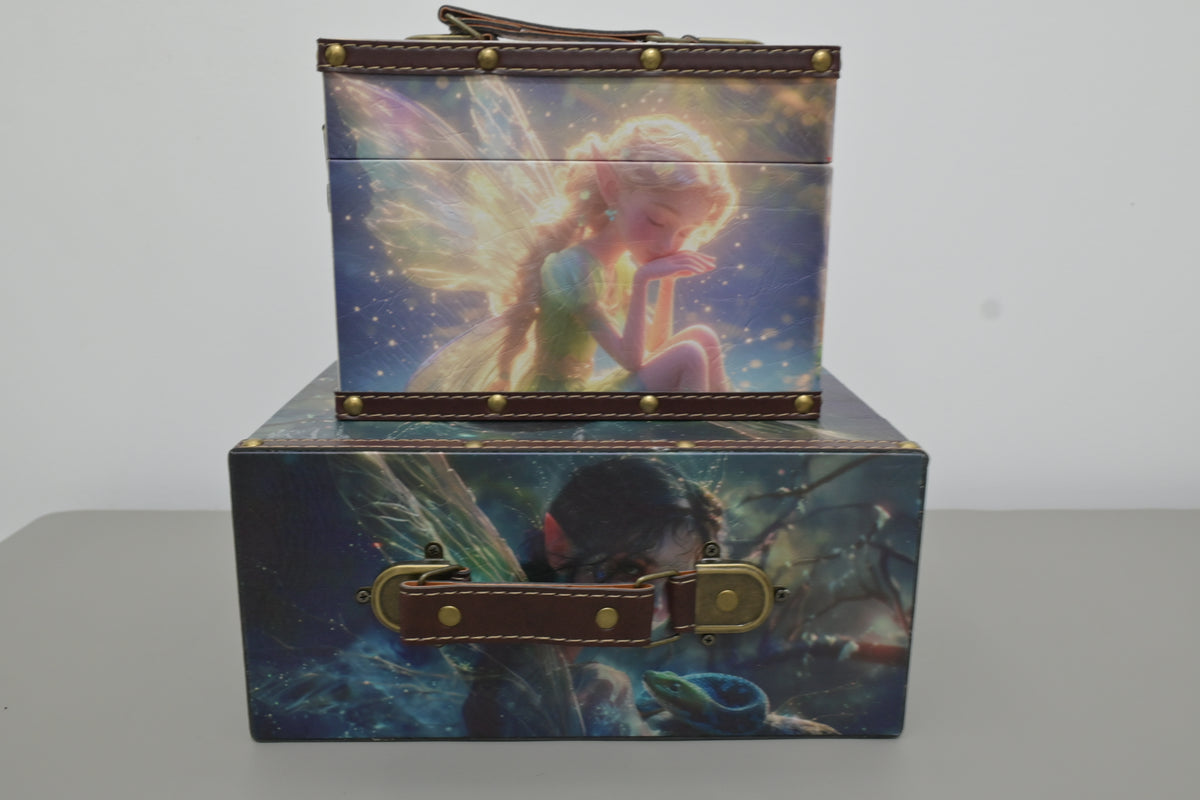 002 Wooden Storage Box(with handles）