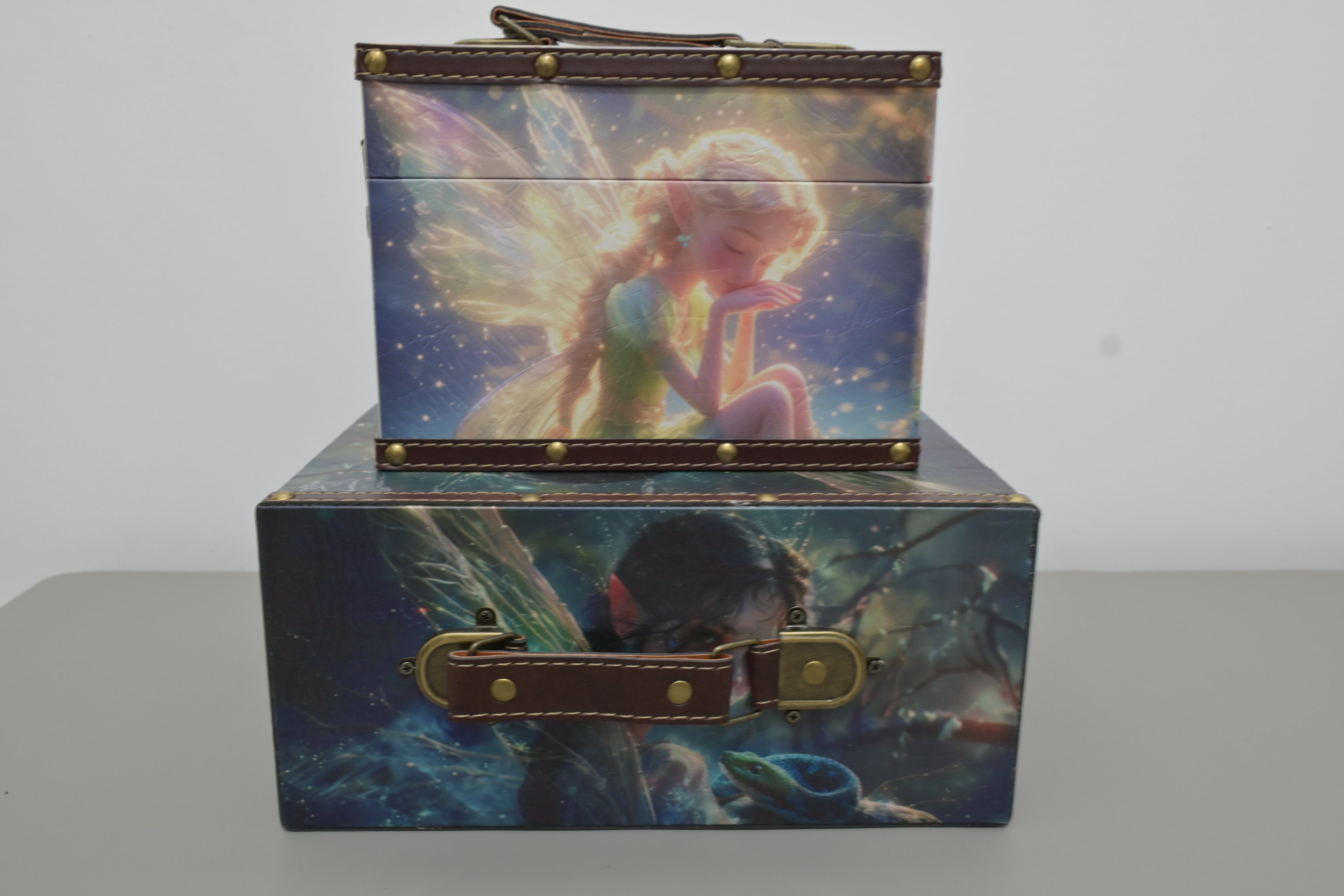 002 Wooden Storage Box(with handles）